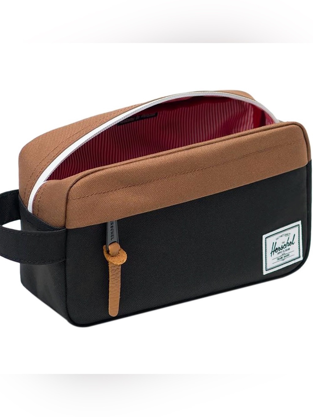 Hershel Men’s Two-Tone Black & Brown Dopp Kit